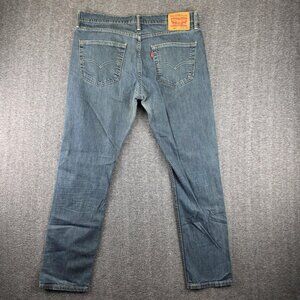 Levis 508 Jeans Mens 34x32 Medium Wash Blue Regular Tapered Stretch Denim